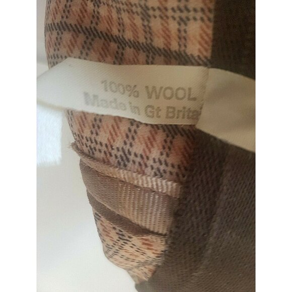 Vintage Hat Wool 100% Made in Great Britain 71/4 59 No brand Tag Men's Plaid - Picture 5 of 12